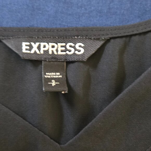 Express Black Adjustable Strap V-Neck Camisole Tank Top Women’s Size S - Picture 8 of 9